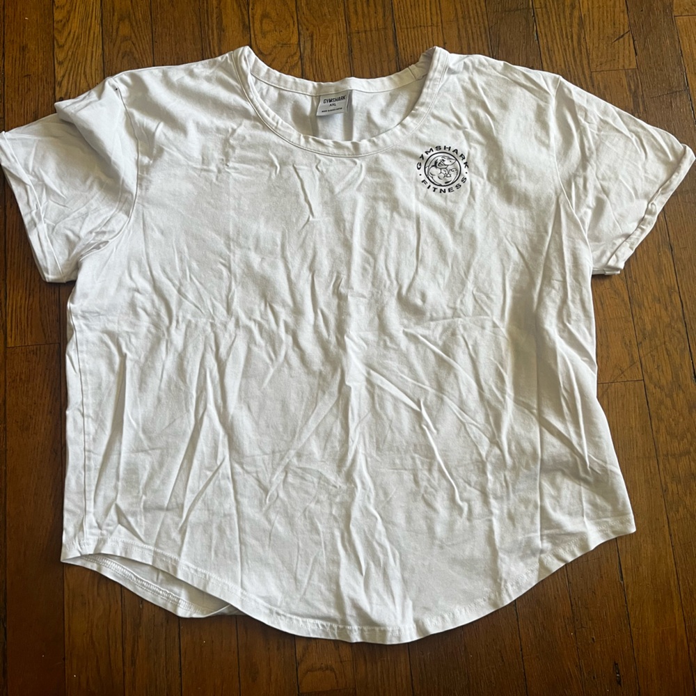 Womens Gym Shark Graphic T-Shirt